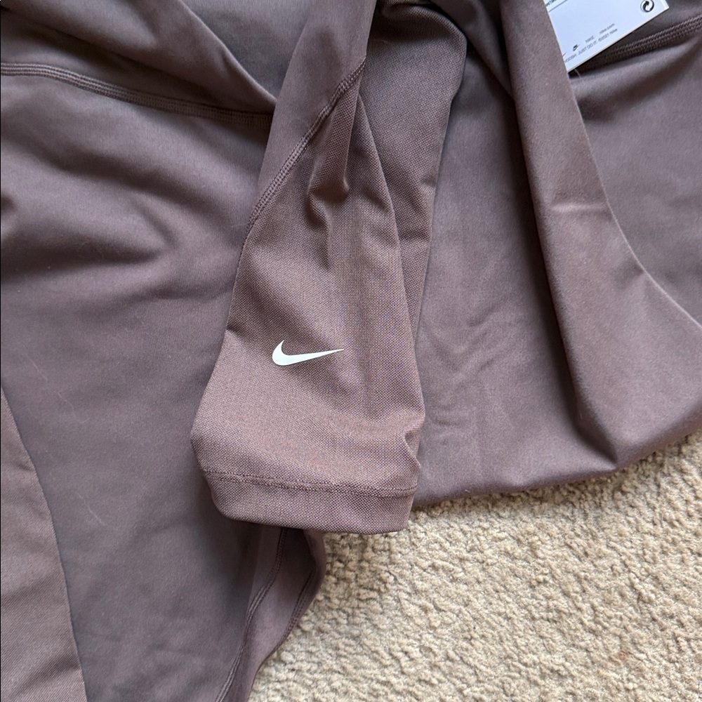 Nike ONE 🔥 Brown Dri-FIT Leggings High waisted w/ FREE Tank Top - Picture 8 of 12